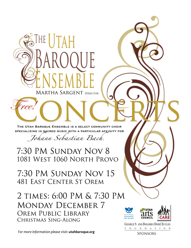 2015 Christmas Concerts The Utah Baroque Ensemble